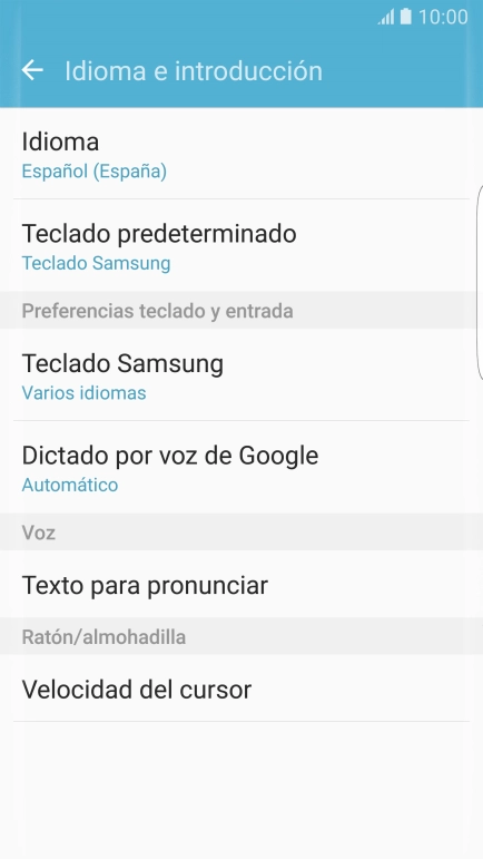 Pulsa Teclado Samsung.