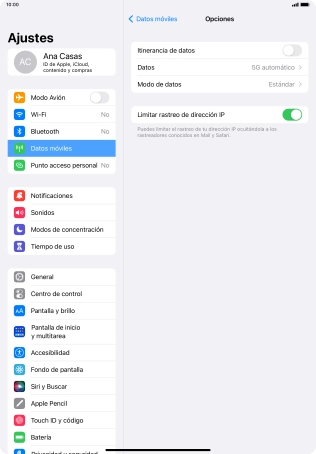 Pulsa el indicador junto a 