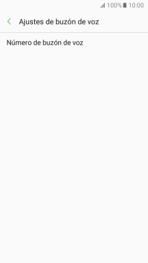 Pulsa Número de buzón de voz.