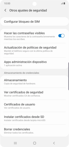Pulsa Configurar bloqueo de SIM.