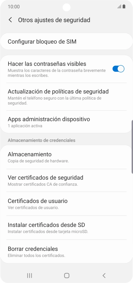 Pulsa Configurar bloqueo de SIM.