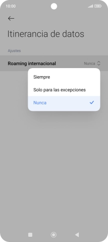 Pulsa el ajuste deseado para activar o desactivar la función.