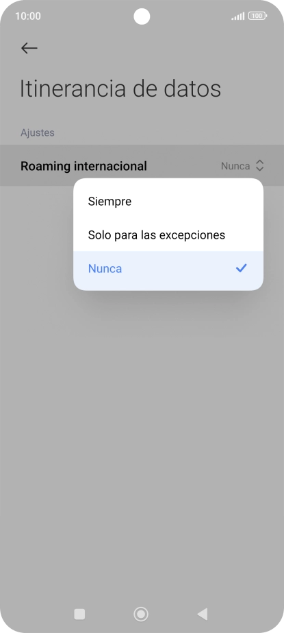 Pulsa el ajuste deseado para activar o desactivar la función.