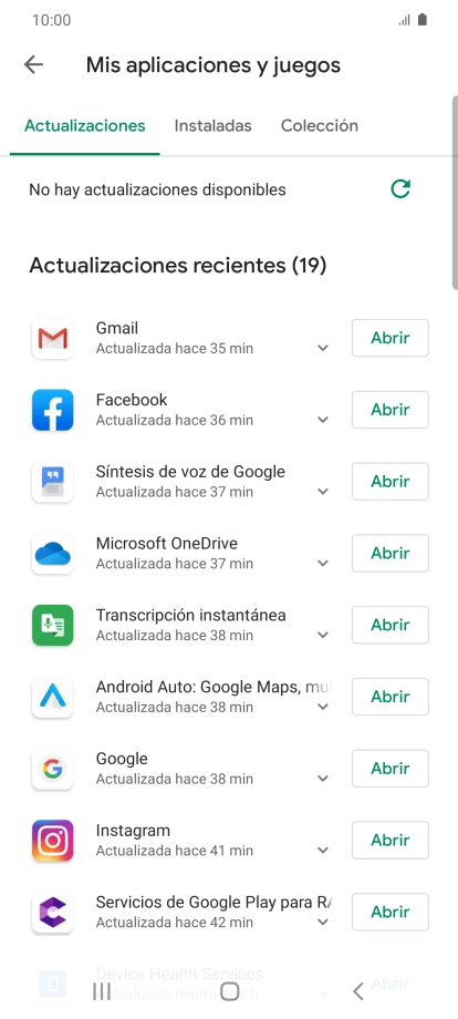 Pulsa Instaladas.
