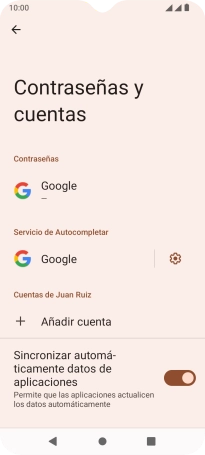 Pulsa Añadir cuenta.