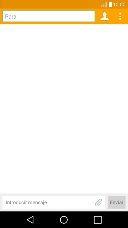 Pulsa en el campo de búsqueda e introduce las primeras letras del nombre del destinatario deseado.