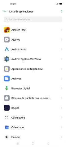 Pulsa la app deseada.