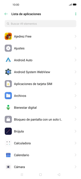 Pulsa la app deseada.