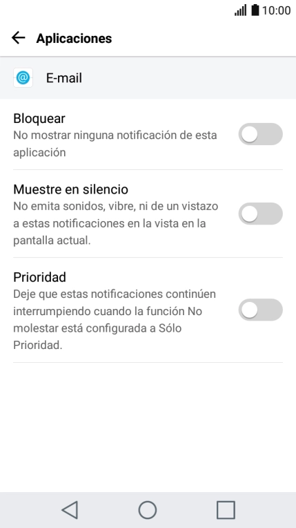 Pulsa Bloquear para activar o desactivar la función.