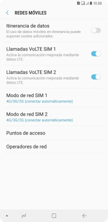 Pulsa Modo de red  ‹SIM›.
