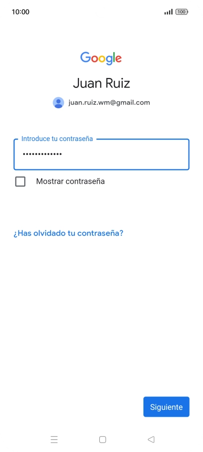 Pulsa Siguiente.