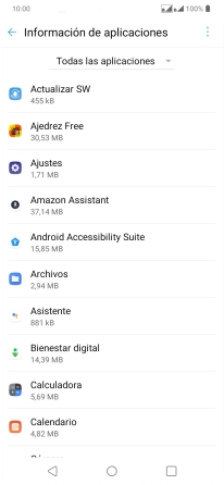 Pulsa la app deseada.