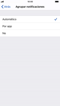 Pulsa el ajuste deseado.