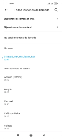 Pulsa la tecla de inicio para terminar y regresar a la pantalla de inicio.