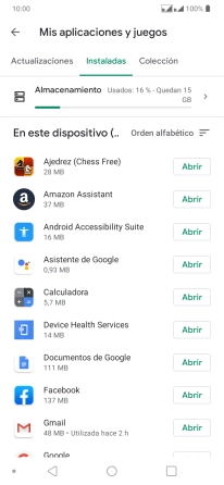 Pulsa la app deseada.
