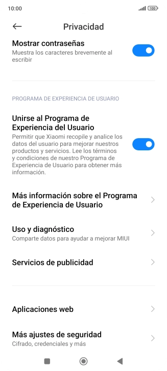 Pulsa Más ajustes de seguridad.