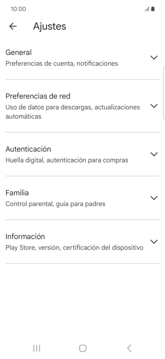 Pulsa Preferencias de red.