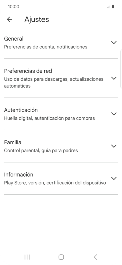 Pulsa Preferencias de red.