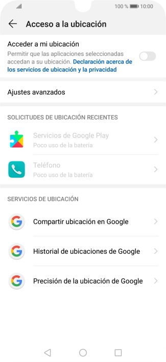 Pulsa el indicador junto a 