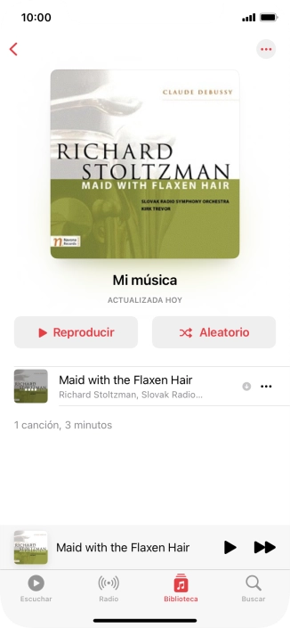 Pulsa el título de la canción.