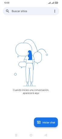 Pulsa Iniciar chat.