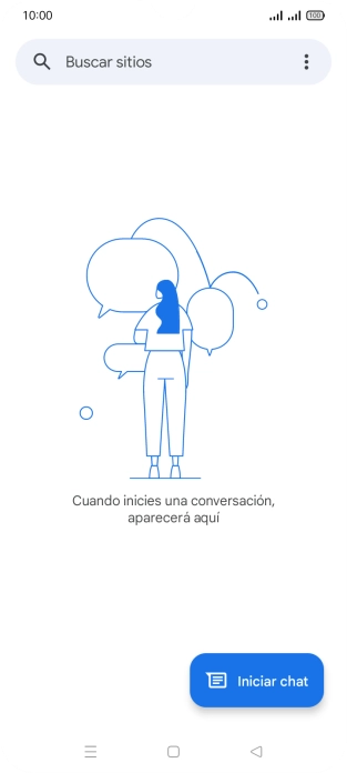 Pulsa Iniciar chat.
