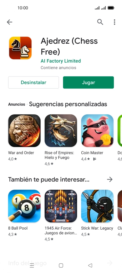 Pulsa la tecla de inicio para terminar y regresar a la pantalla de inicio.