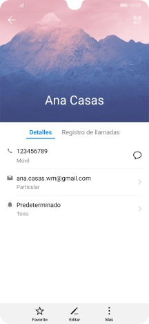 Pulsa el número de teléfono.