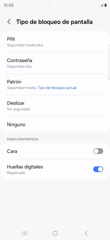 Pulsa Ninguno.