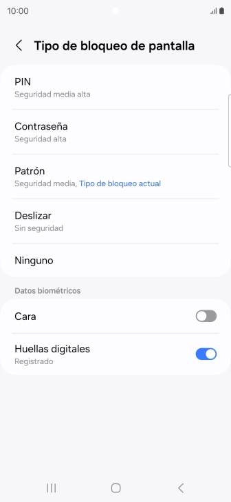 Pulsa Ninguno.