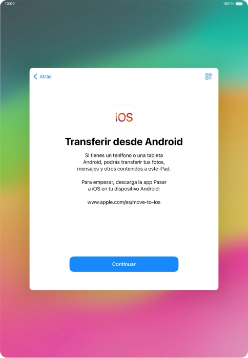 Para transferir contenido a tu tablet, tienes que haber instalado la app 