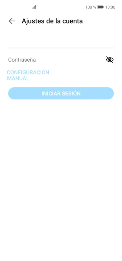 Pulsa Contraseña e introduce la contraseña de tu cuenta de correo electrónico.