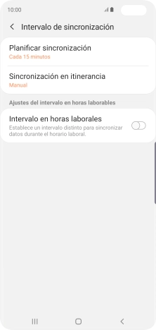 Pulsa Planificar sincronización.