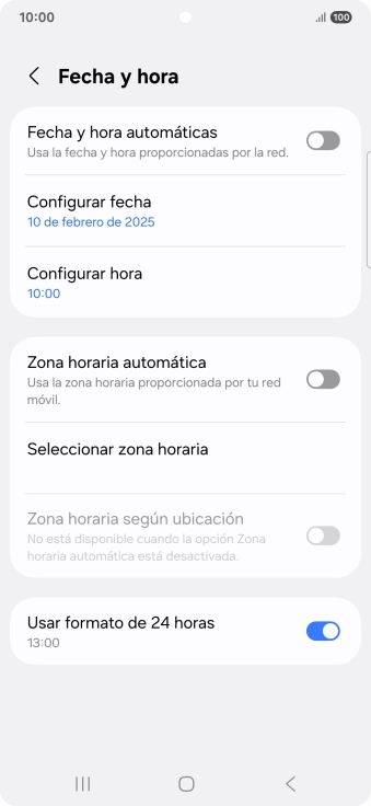 Pulsa el indicador junto a 