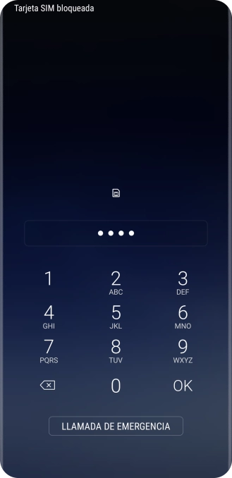 Si lo solicita el teléfono, introduce el código PIN y pulsa OK.