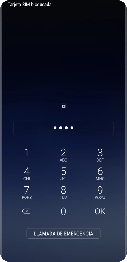 Si lo solicita el teléfono, introduce el código PIN y pulsa OK.