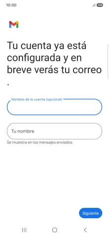 Pulsa Tu nombre e introduce el nombre del remitente.