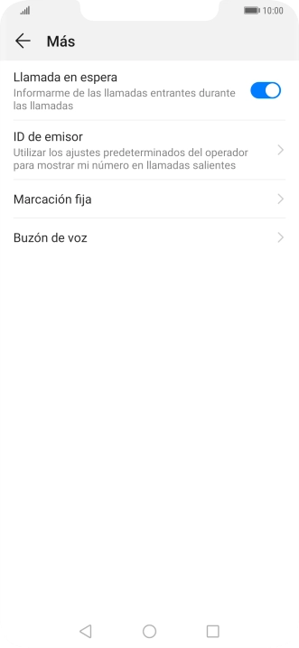 Pulsa Marcación fija.