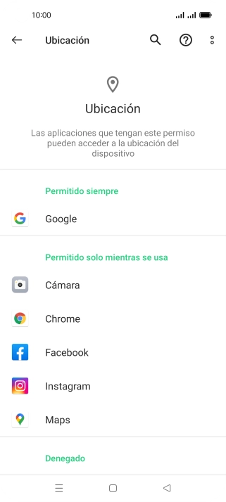 Pulsa la app deseada.