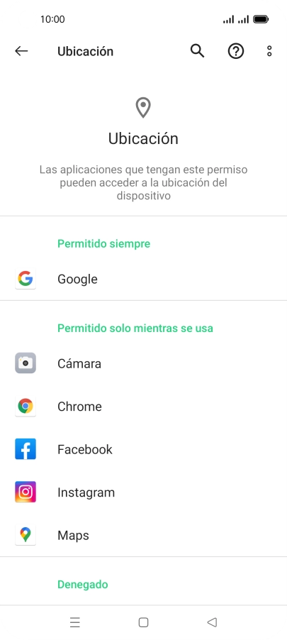 Pulsa la app deseada.