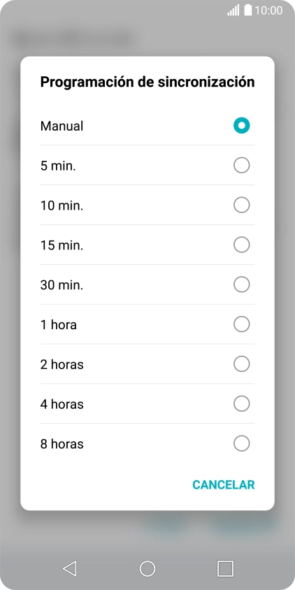 Pulsa el ajuste deseado.