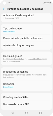 Pulsa Bloqueo de tarjeta SIM.
