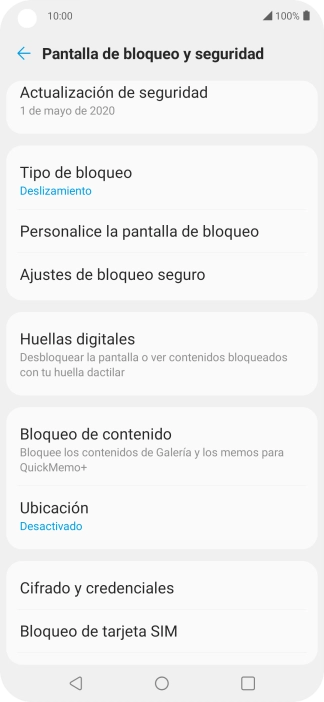 Pulsa Bloqueo de tarjeta SIM.