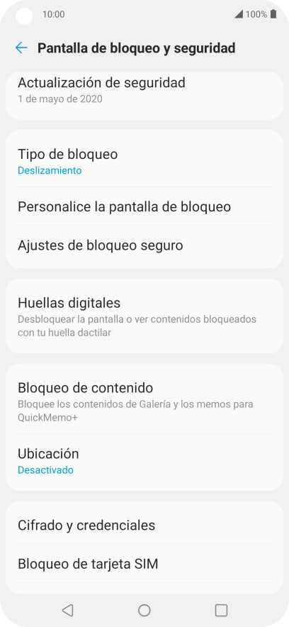 Pulsa Bloqueo de tarjeta SIM.