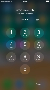 Introduce tu código PIN y pulsa OK.
