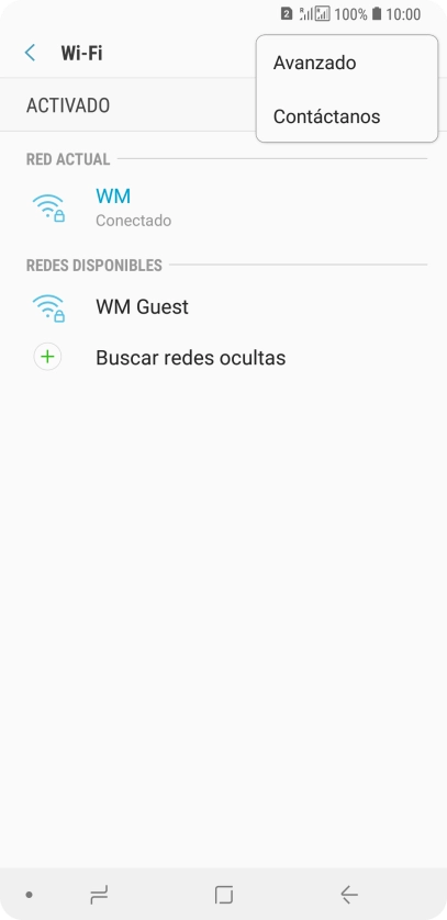 Pulsa Avanzado.
