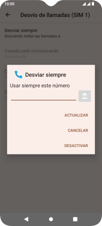 Pulsa DESACTIVAR.