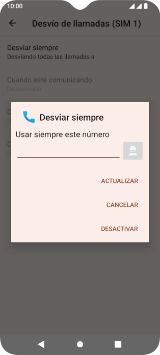 Pulsa DESACTIVAR.