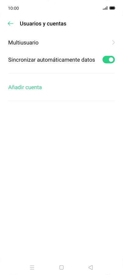 Pulsa Añadir cuenta.