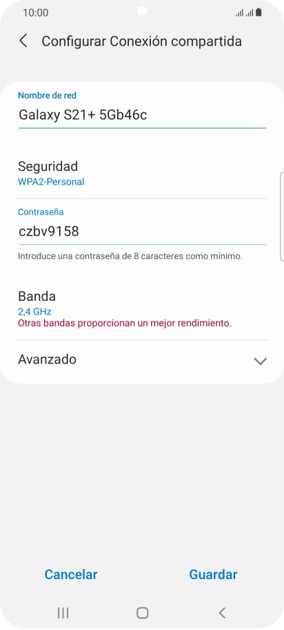 Pulsa en el campo bajo 